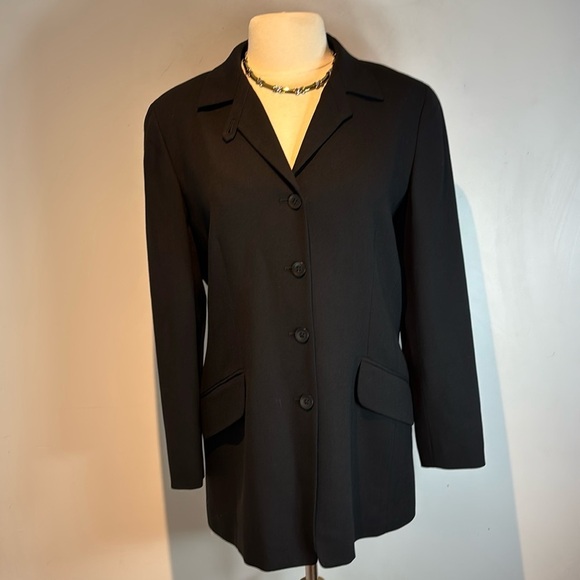 Emanuel Ungaro Jackets & Blazers - Vintage 90’s Emanuel Ungaro 100% wool black women’s blazer size 10